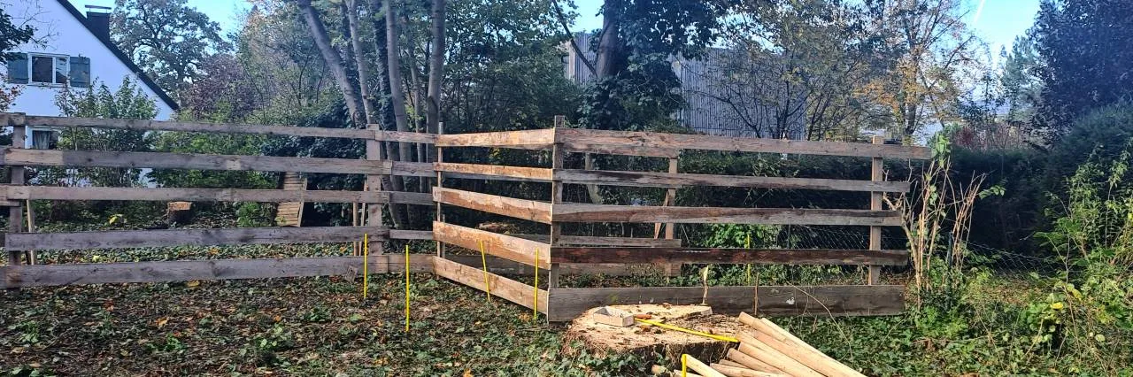 Neugestaltung eines Gartens